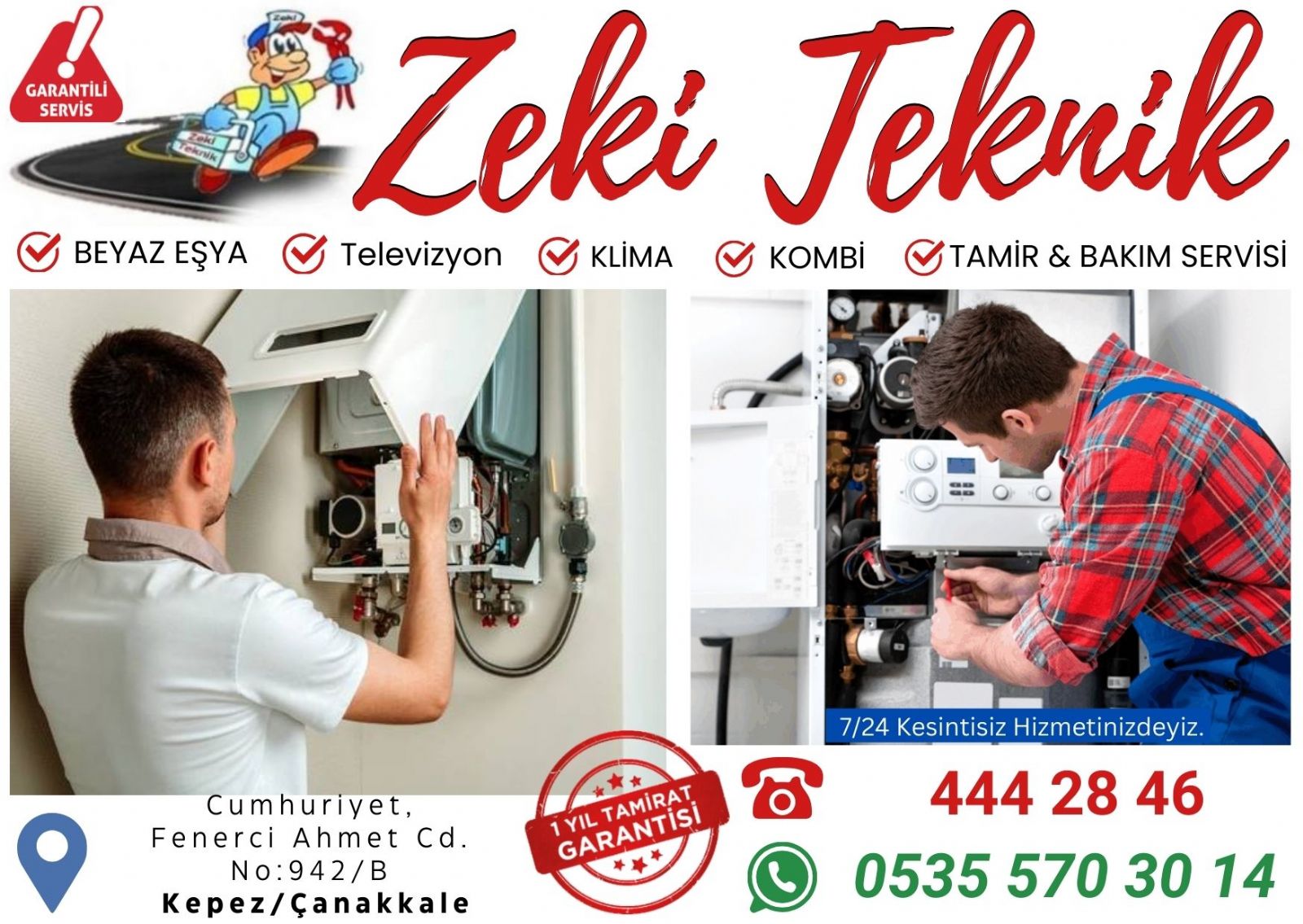 Çanakkale Kepez Kombi Servisi