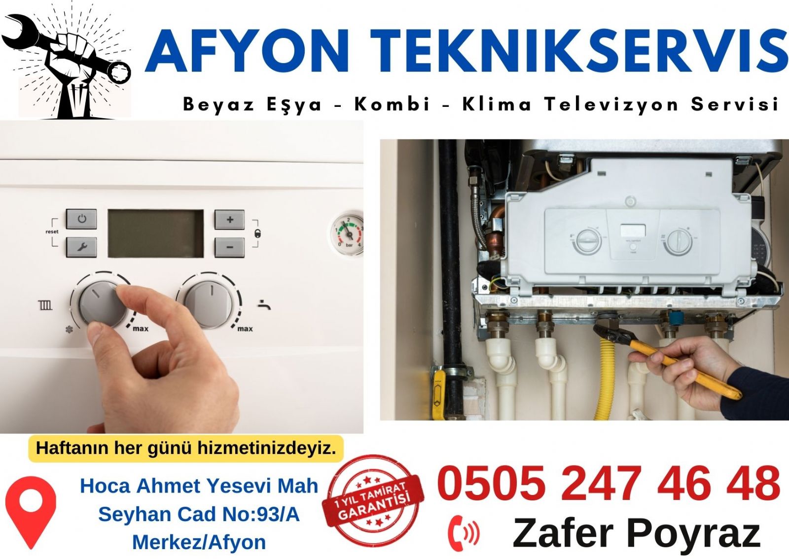 Afyon Kombi Klima Servisi