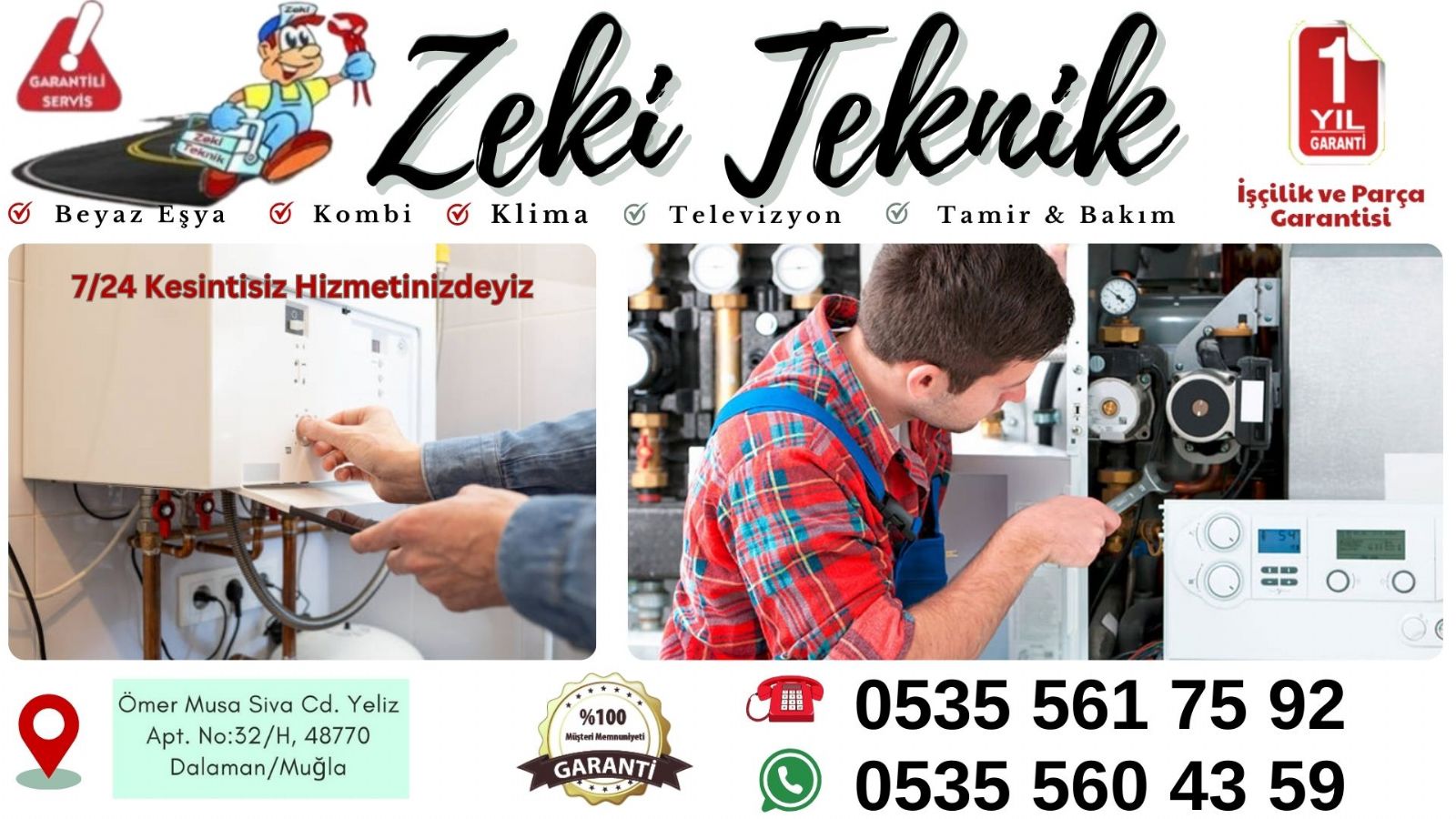 Dalaman Kombi Servisi 