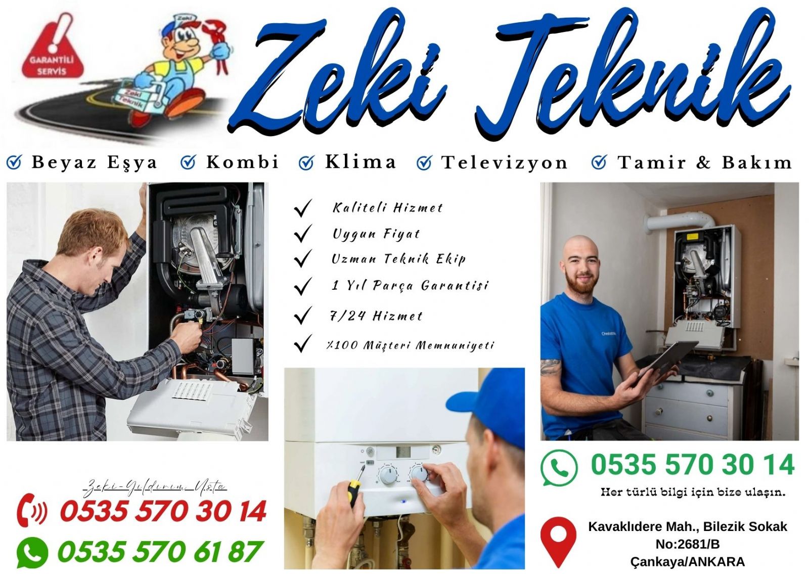 Kavaklıdere Kombi Servisi