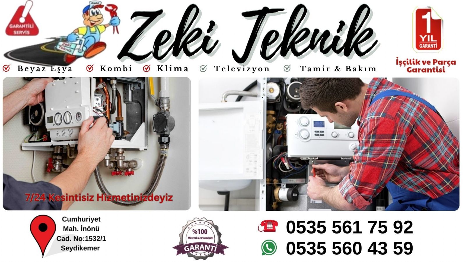 Seydikemer Kombi Servisi