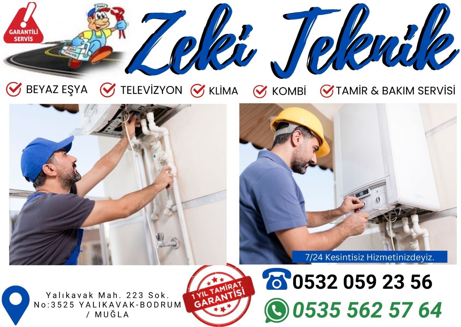 Yalıkavak  Kombi Servisi