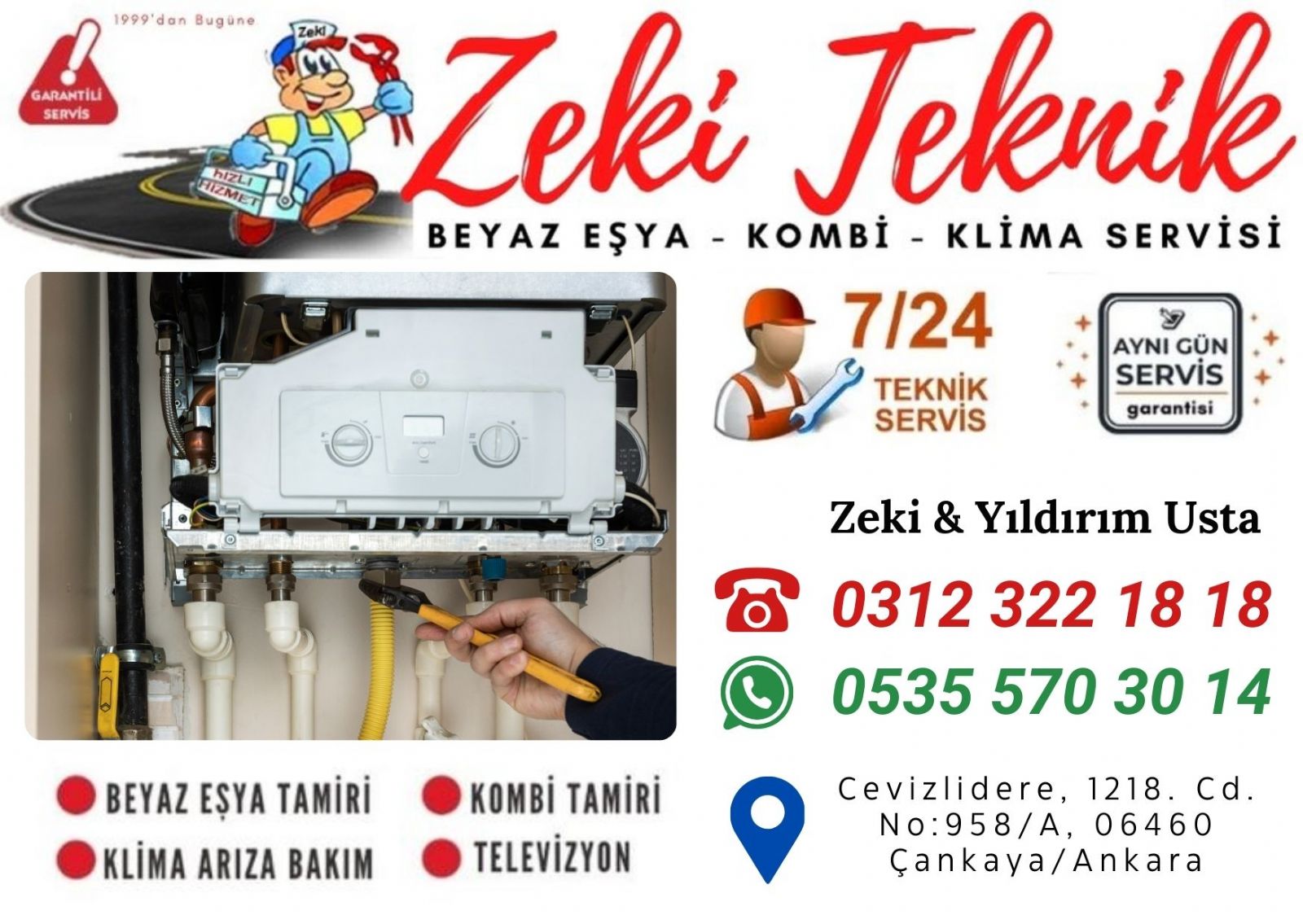 Cevizlidere Kombi Servisi