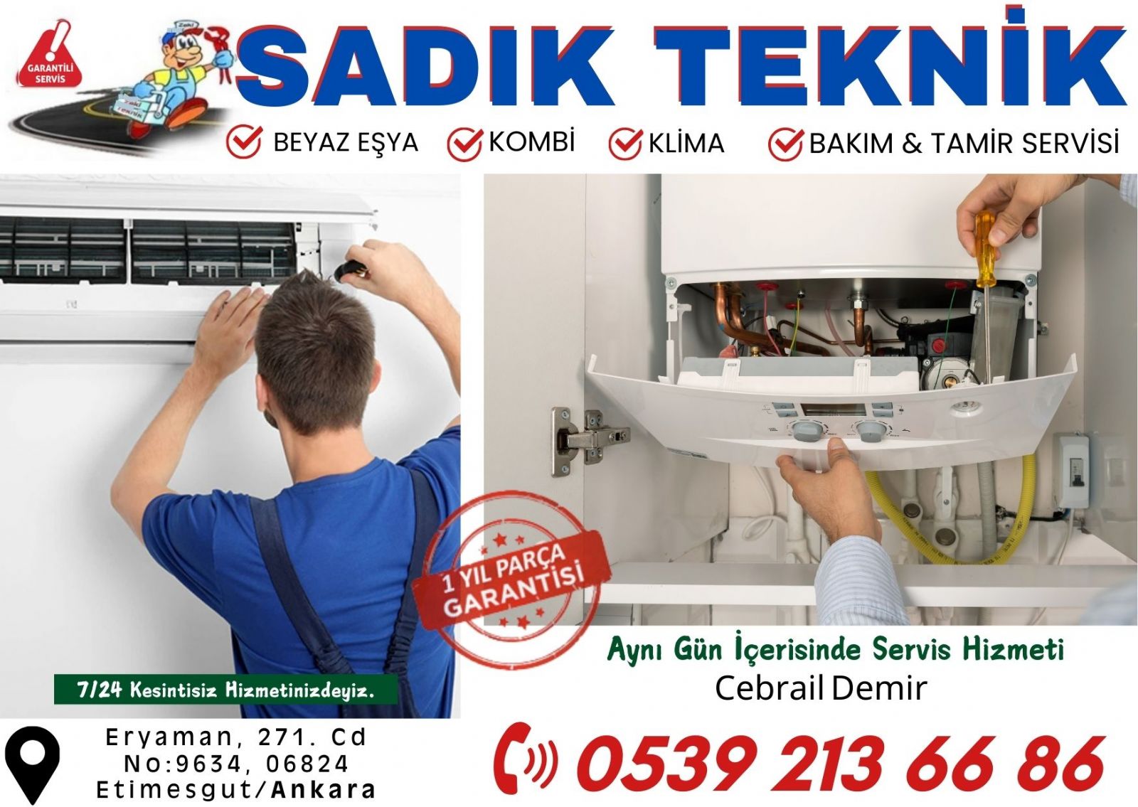 eryaman - beyaz esya - servisi