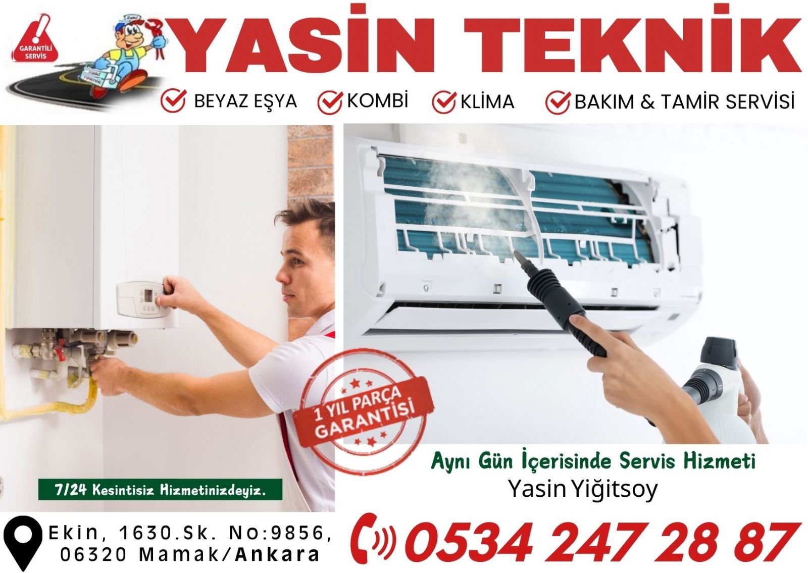 mamak - beyaz esya - servisi